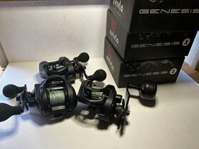 Svivlo 350158130085 Lot Of 3 Genesis One Left Hand / Baitcast Muskie Fishing Reel