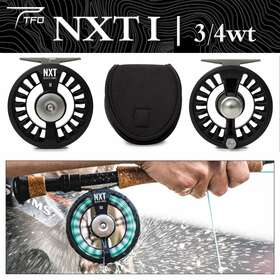 Temple Fork Outfitters 086994086152 New Tfo Nxt Black Label I 3/4wt Fly Reel Lifetime Warranty - Free Shipping