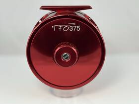 Tfo375 Temple Fork Outfitters Red Aluminum Fly Reel 375 Size Spool