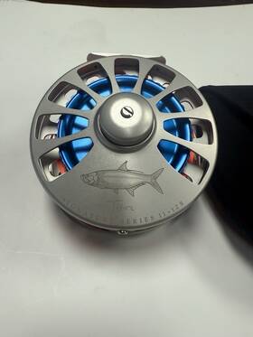 11-12s Tibor Signature Series 11-12 Fly Reel Tarpon Engraving