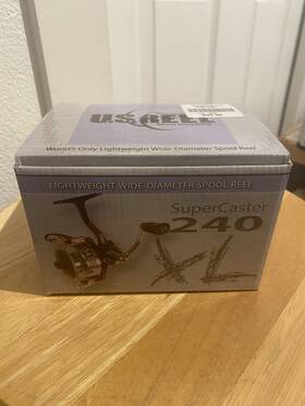 240xl Us Reel Supercaster Spinning Fishing With Instructs Guide And Extra Spool