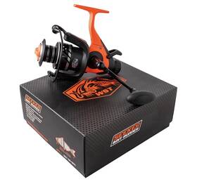Whisker Seeker 850063496377 Bait Runner Series Spinning Reel - Orange 50 Used Great