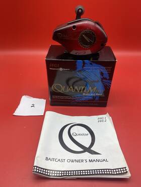 Pro1 Zebco 032784000013 Vintage Quantum Bait Casting Reel 3 Ball Bearing - Korea Works #2