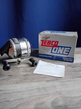 Zebco 032784111016 1990 One Fishing Reel Usa Spincast Rh Retrieve Brass Gears Vintage