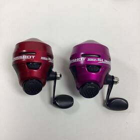 202kslsc-gwh8 Zebco Two Slingshot Spin Cast Fishing Reels Model Red Pink