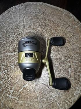 33mcngoldbx Zebco 2138873 33 Gold Micro Cast Reel With 4 Lb. Test Line
