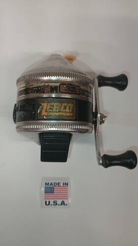33-rt Zebco Model 33 Rt Rhino Tough Spinner Reel 1989 G.u C
