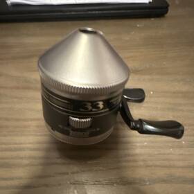 33h-ckc1 Zebco 33 Spincast Reel Silver Black Metal Plastic Fishing