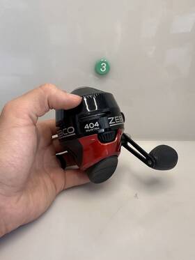 404m Zebco 404 Spincasting Fishing Reel Red And Black 2.8 1 Gear Ratio 15 Lb Test Line