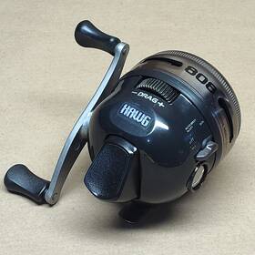 808jbh Zebco 808 Hawg Spin-cast Reel Heavy Duty Drive Train Left Hand Excellent