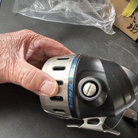 808rh Zebco 808 Boss Hawg Spincast Reel Black/silver Bite Alert Power Handle