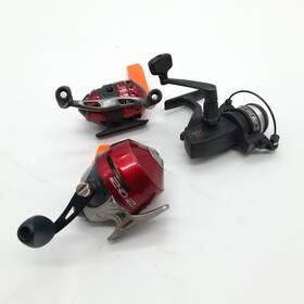 Micro-202-psg2 Zebco Lot Of 3 Fishing Reels 33 Micro - 202 Spincast And Pro Staff Spinning Psg 2