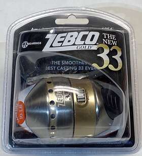 Zs3873 Zebco Gold 33-new In Package-pre Spooled With 10# Cajun Line- 3.6 1 Gear Ratio