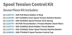 Penn Part 26B-FTH400LPSP Spool Control Cap Kit 7PC Fits Fathom 400LPLH. Fixed Price $25.95.
