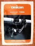 Instruction & Parts List - Daiwa 7280A Spinning Reel Free Shipping. Fixed Price $7.95.
