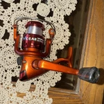 South Bend Worm Gear Fishing Reel Red/orange Wg-spn/ast/a Euc. Fixed Price $12.99.