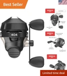 Stainless Steel Zebco 404 Spincast Reel - Smooth 2.8:1 Gear Ratio & 15 Lb Drag. Fixed Price $29.99.