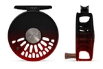 Abel Tr Fly Reel - Black Red Fade 2/3 Wt With Rosewood Handle. Fixed Price $779.00.