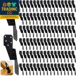 30 Pack Heavy Duty Hurricane Ties With Black Powder-coated, Straps Tru. Fixed Price $33.99.