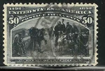 Sc #240 X Margins 50 Cent Columbian 1893 $200 Us 95B44. Fixed Price $39.99.
