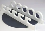 5 Fishing Rod Pole Reel Offshore Same Side Garage Ceiling Wall Rack Organizer Wh. Fixed Price $25.99.