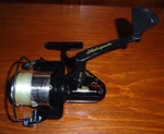 Shakespeare Alpha Spinning Reel, 2535AL, 6,8,10 Lb. Line, Black/gold. Fixed Price $10.99.