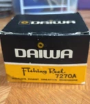 Daiwa 7270A Vintage Fishing Reel Boxed Made Japan Anti-corrosion Light. Fixed Price $40.00.