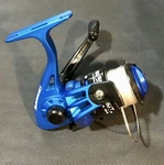 Zebco Slingshot SLSP20 GWG8 Blue Spinning Reel; Factory Installed Line New. Fixed Price $15.50.