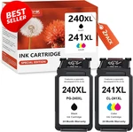 240XL 241XL Ink Cartridge Replacement For Canon MG3600 TS5120 MX532 2-PACK Us. Fixed Price $52.00.