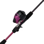 Amphibian Spincast And 5'6" Fishing Rod Combo, Pink, Size 10 Reel, Right.... Fixed Price $49.01.