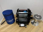 Vintage Miya Epoch 400-S 12 Volt Electric Fishing Reel W/extra Spool/pouch, Xlnt. Fixed Price $299.95.