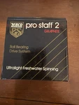 Zebco Pro Staff 2 Vintage Graphite Ultralight Freshwater Spinning Reel. Fixed Price $35.00.