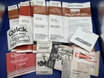 Lot Of 9 Variety Vintage Fishing Reel Instruction Service Manual Booklets. Fixed Price $21.00.