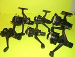 (6) Graphite Fishing Reels=shimano-abu Garcia Quantum-freshwater Used. Fixed Price $99.99.