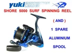 Yuki Shore 5000 Surf Reel+spare Spool Salt Waterproof Sea Fishing Bass Spinning. Fixed Price $106.59.