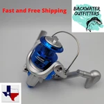 Yumoshi Ultralight SA1000 Spinning Reel 5.5:1 Ratio W/ Foldable Handle Bass Blue. Fixed Price $18.97.