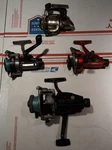 G15) One 4 Piece Lot, Vintage Abu Garcia Spinning Reels, All Work.. Fixed Price $47.99.