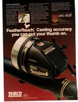 Zebco Graphite FT25 Reel Magazine Print Ad 1980'S. Fixed Price $9.99.