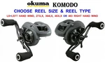 Okuma Komodo Kds Baitcaster Reel Sea Coarse Fishing Low Profile Multiplier. Fixed Price $314.43.