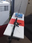 Baicasting Fishing Rod Zebco 6'6" Med 8-15LB And Reel Shakespeare Skp 1000. Fixed Price $54.00.