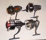 Lot Of 4 Spinning Reels, Pflueger, Diawa, Roddy, Rapala Larger. Fixed Price $24.99.