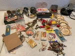 Vintage Fishing Lure Tackle Lot Reels Sevenstrand Maxe Spinner Egg-lug Spoons. Fixed Price $49.99.