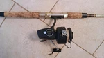 Vintage Zebco XB85 Spinning Reel & Shakespeare Wonderod Pole 508. Fixed Price $78.00.