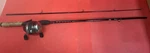 Zebco Mercury MERC562M 5'6" 2-PIECE Casting Fishing Rod & Fshing Reel. Fixed Price $25.00.