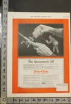 1925 Sportsman Fishing Rod Reel Oil Three-in-one Hunt Outdoor Life Ad Sku. Fixed Price $28.95.