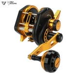 Wiki Jigging Baitcasting Lefthanded Reel Violent Slow 1500XH Black/gold. Fixed Price $1164.49.