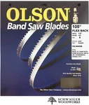 Olson Flex Back Band Saw Blade 105" Inch 1/4", 6 Tpi, Delta, Jet, Grizzly. Fixed Price $19.99.