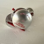 Accurate Boss Valiant BV-300L Right Hand Reel Silver Red Usa Made. Fixed Price $500.00.