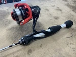 Lew Mach Smash Ice Fishing Spinning Reel Abu Garcia Veritas Rod 29" VRI29M. Fixed Price $47.95.