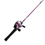 Fishing Rod Combo 6FT 2 Piece Spincast Reel Quickset Pink Zebco 6-FOOT. Fixed Price $59.99.